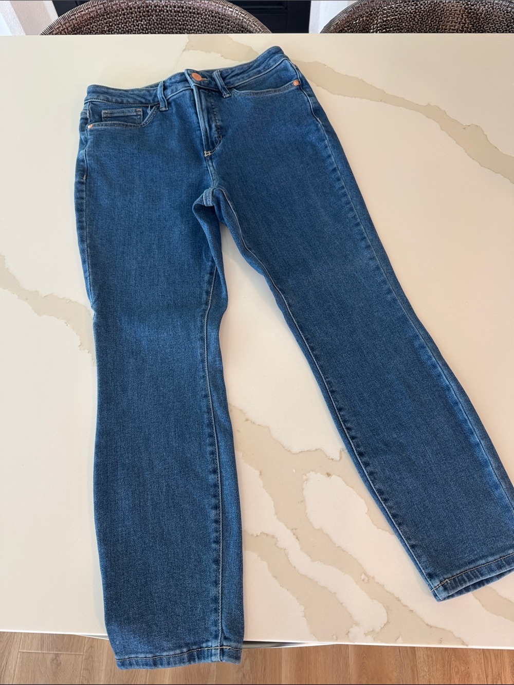 LC Lauren Conrad Dark Blue Cropped Jeans